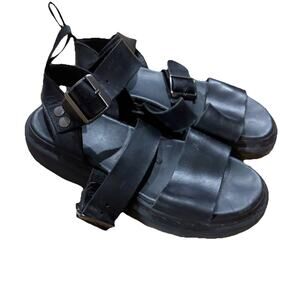 Dr. Martens Gryphon Gladiator Sandals Black Leather Women Size 8.5- Men 7